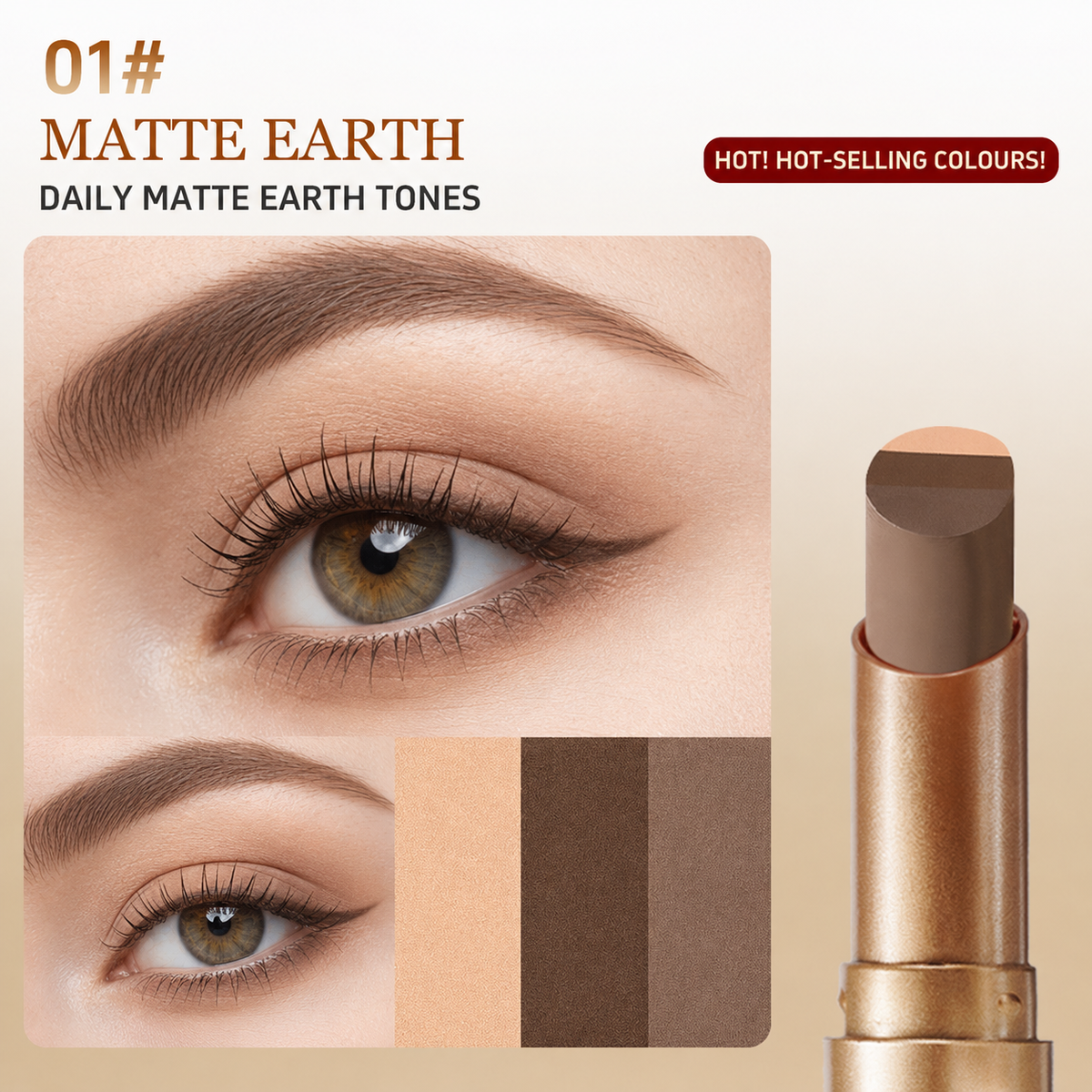 Effortless 3 Color Eyeshadow Stick