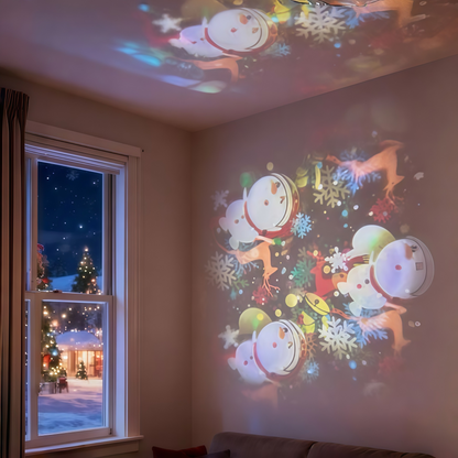 Christmas Projection Night Light, LED Holiday Projector Light Transform Room for Xmas Decoration