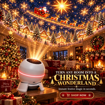 Christmas Projection Night Light, LED Holiday Projector Light Transform Room for Xmas Decoration