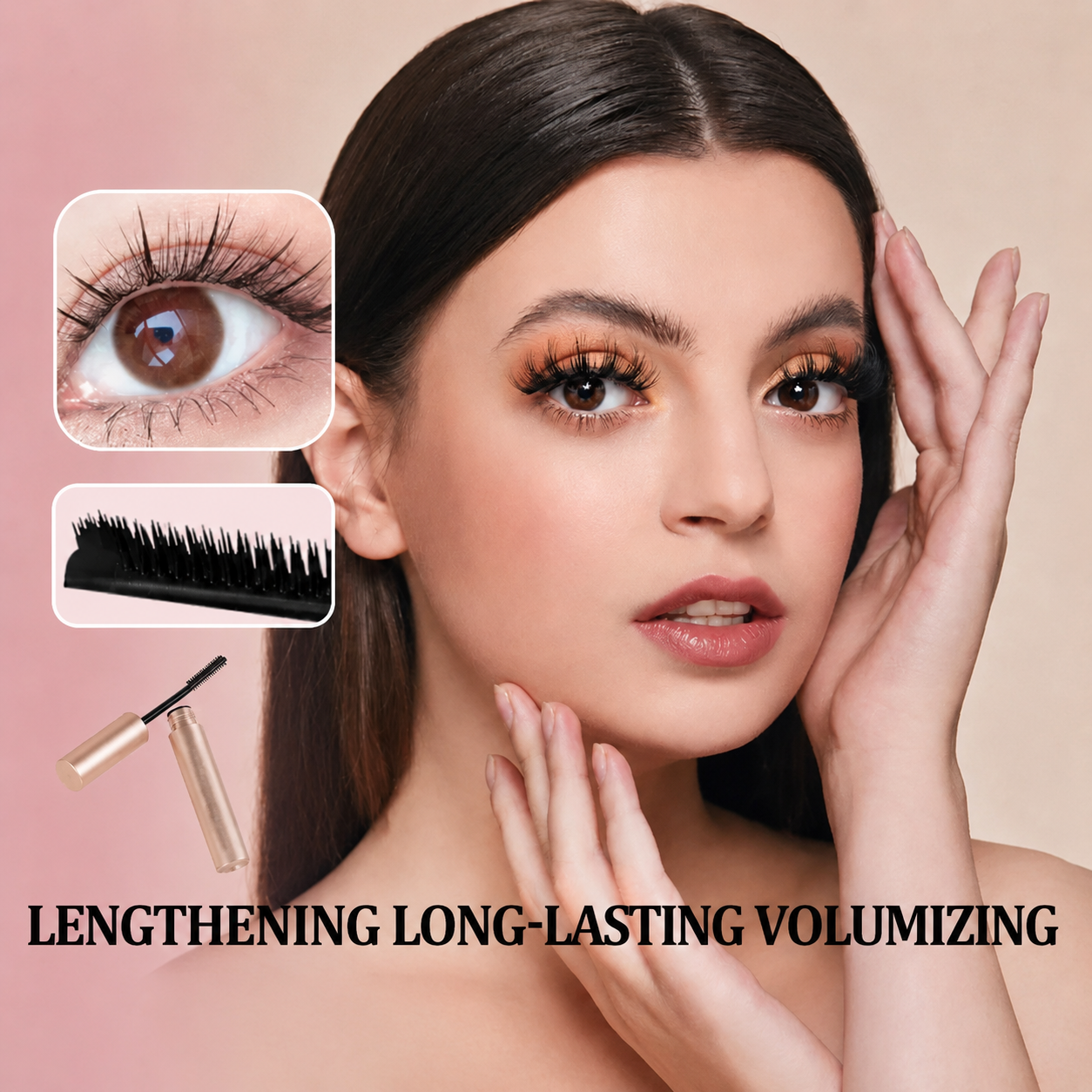 ✨Lengthening & Curling Mascara – Waterproof, Smudge-Proof Lash Booster