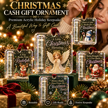 🔥LAST DAY 50% OFF - 🎄Christmas Cash Gift Ornament- Make Cash Feel Like A Real Christmas Gift💵
