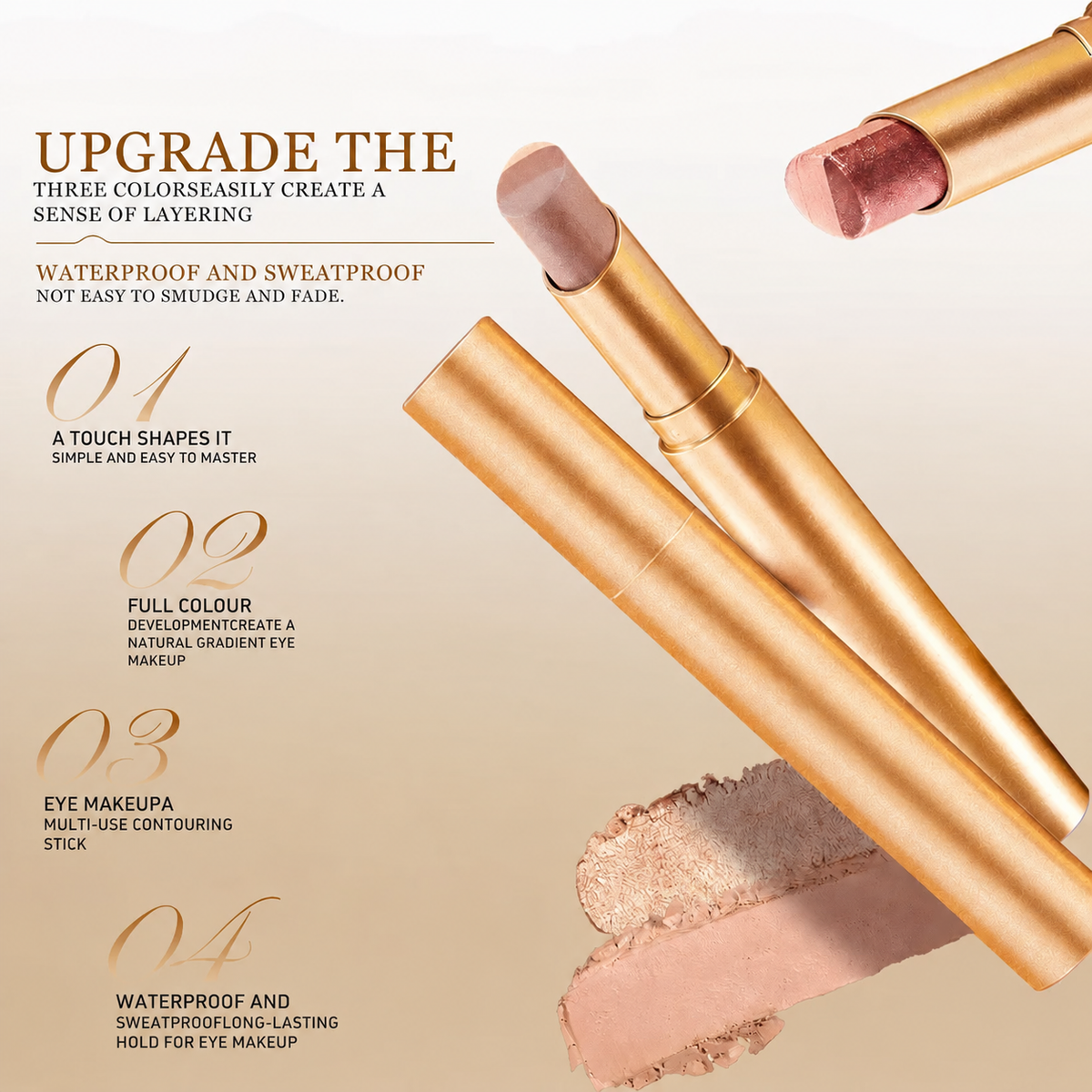 Effortless 3 Color Eyeshadow Stick
