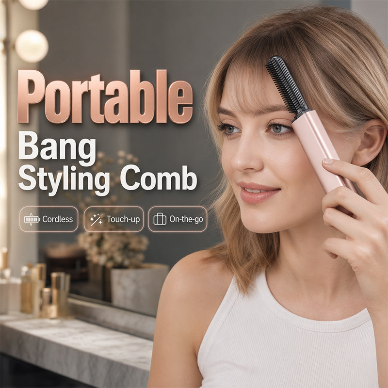 Portable Wireless Mini Hair Styler with Comb – More Volume & A Naturally Full Look